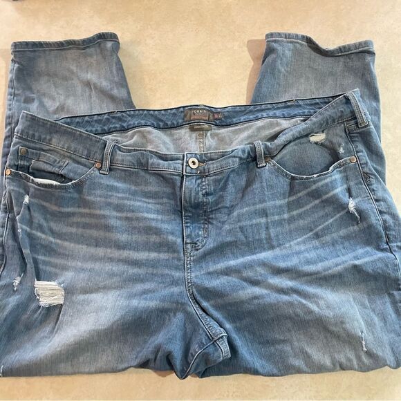 Torrid Boyfriend Straight denim jeans size 28 S 28S vintage stretch women’s